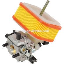 carburador para cortador de escova e filtro de ar de papel feito em zhejiang